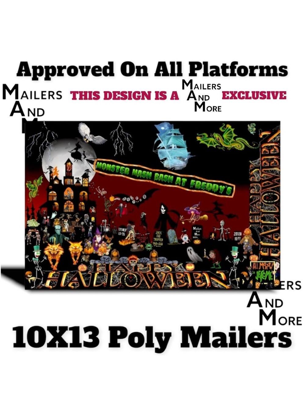 50 10X13 Poly Mailers HALLOWEEN Envelopes PRICE FIRM Fall - Picture 8 of 12